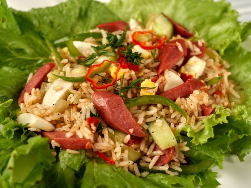 Franks and Egg Salad