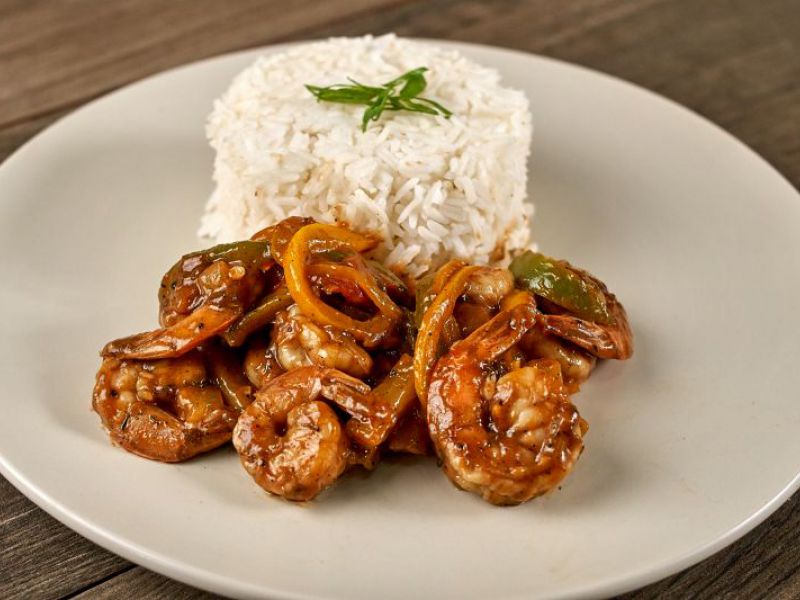 Jerk-Barbecue Shrimp with Pineapple and Peppers