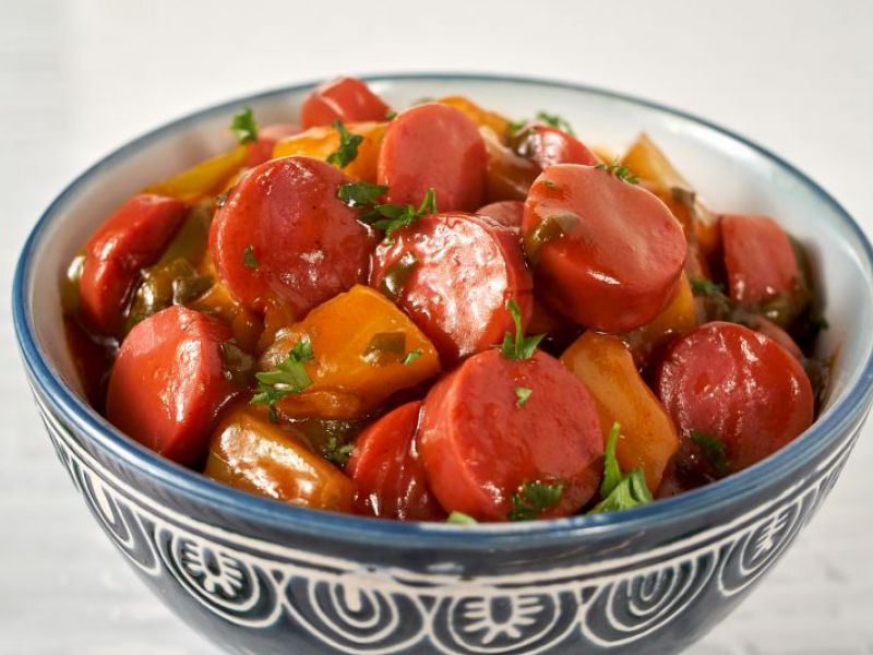 Curried Franks Stir Fry