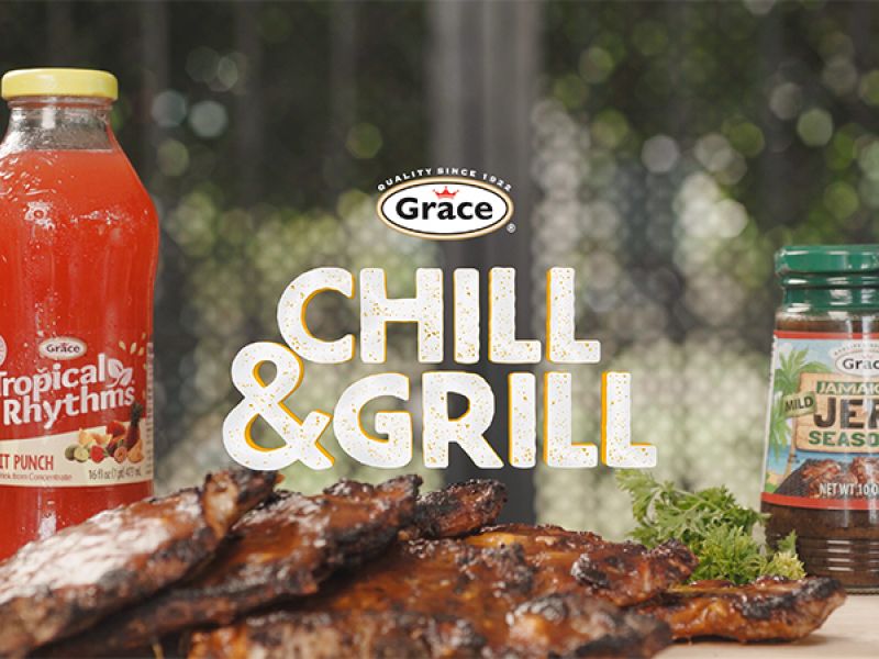 Grace Jerk Mango BBQ Pork Chops