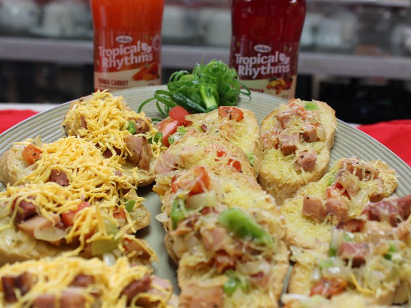 Ham and Tomato Bruschetta