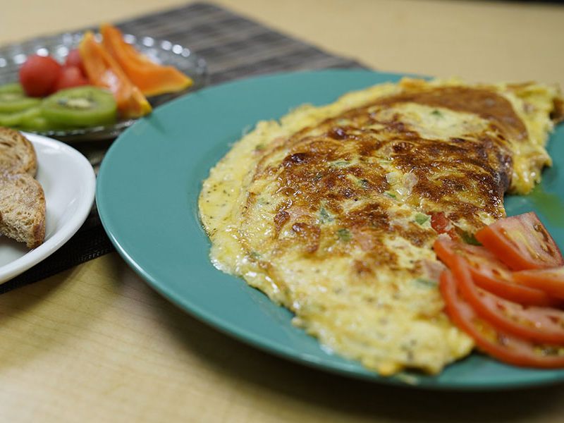 Two Cheese Ham Omelette